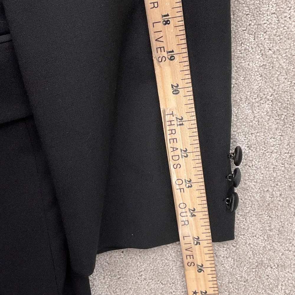 Jos A Bank Tuxedo Blazer‎ Men 44R Black Tie Jacket Formal Wool Suit Jacket Party